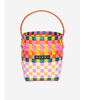 MARNI Girls Woven Pod Bag in Multicolour (16cm) Paris Déstockage Promo