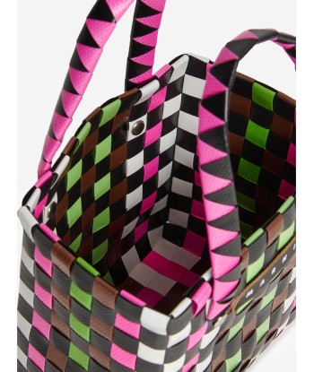 MARNI Girls Woven Micro Basket Bag in Pink (14cm) Par le système avancé 