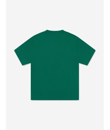 MARNI Kids Logo T-Shirt in Green en linge