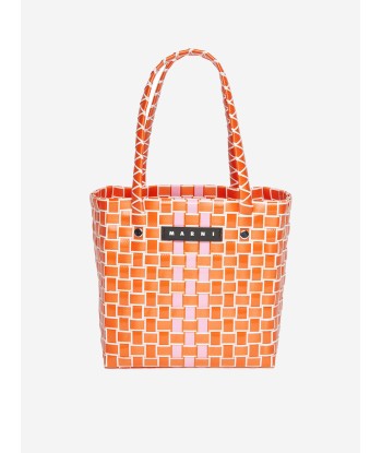 MARNI Girls Box Basket Bag in Orange (18cm) pas cher chine