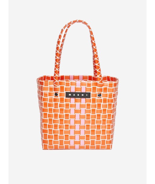 MARNI Girls Box Basket Bag in Orange (18cm) pas cher chine