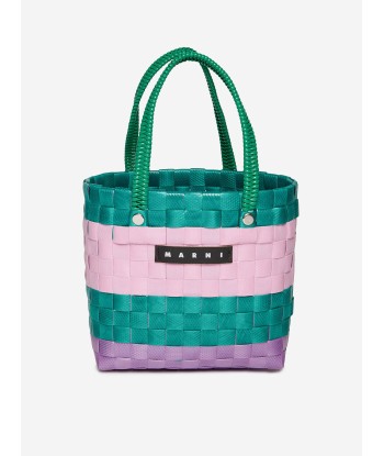 MARNI Girls Braided Sunday Morning Bag in Green (15cm) brillant des détails fins