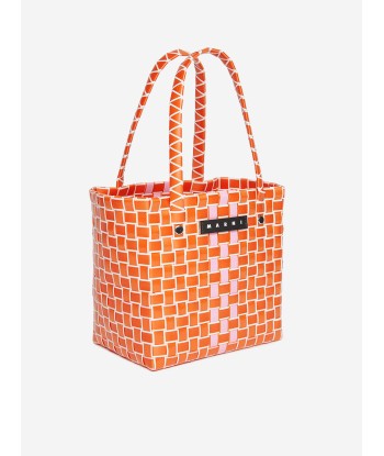 MARNI Girls Box Basket Bag in Orange (18cm) pas cher chine