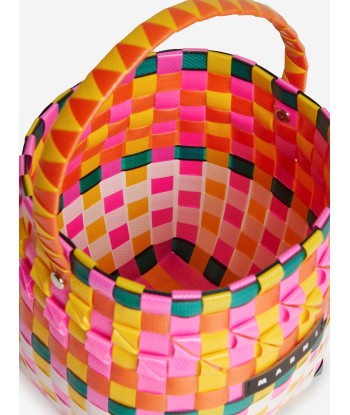 MARNI Girls Woven Pod Bag in Multicolour (16cm) Paris Déstockage Promo