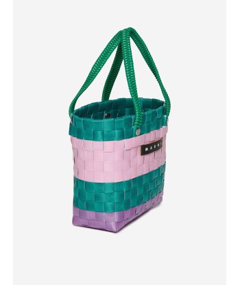 MARNI Girls Braided Sunday Morning Bag in Green (15cm) brillant des détails fins