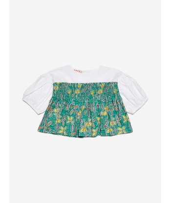 MARNI Grils Carioca Print Shirt in Green Par le système avancé 