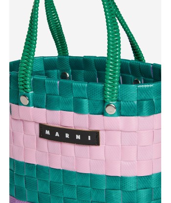 MARNI Girls Braided Sunday Morning Bag in Green (15cm) brillant des détails fins