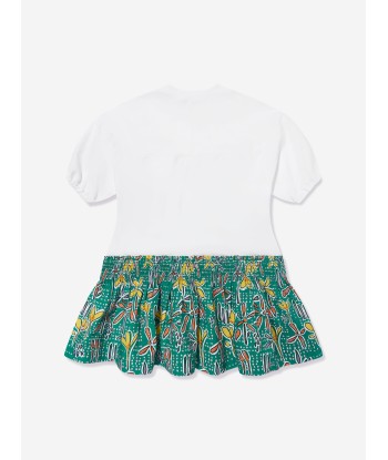 MARNI Girls Carioca Print Dress in Green pas chere