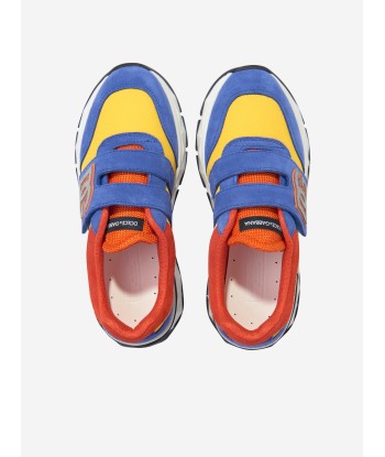 Dolce & Gabbana Boys Colourblock Velcro Trainers in Multicolour destockage