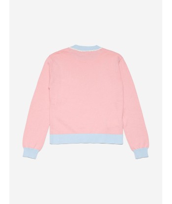 MARNI Girls Logo Jumper in Pink la chaussure