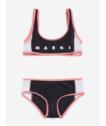 MARNI Girls Logo Bikini in Black français