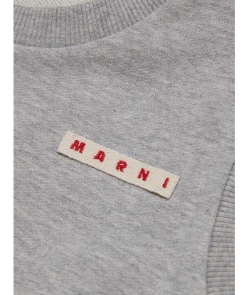 MARNI Girls Sleeveless Sweatshirt in Grey la colonne vertébrale