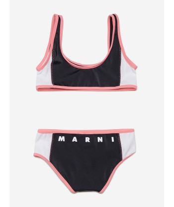 MARNI Girls Logo Bikini in Black français