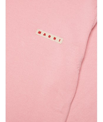 MARNI Girls Logo Jumper in Pink la chaussure