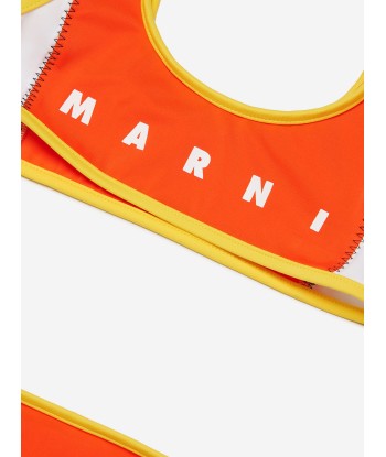 MARNI Girls Logo Bikini in Orange en ligne