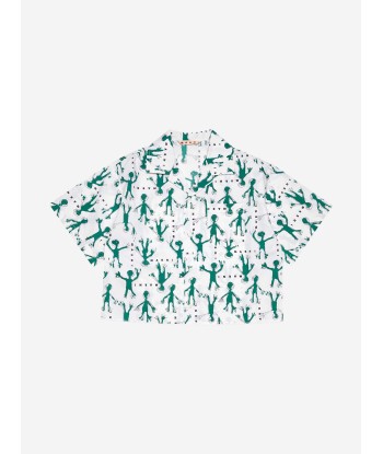 MARNI Kids Frog Print Shirt in White Paris Déstockage Promo