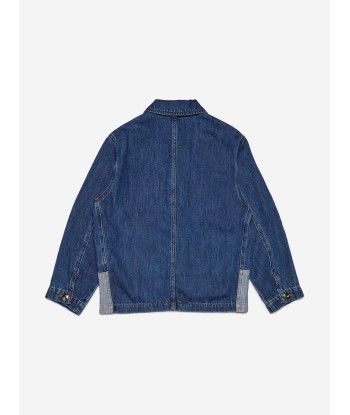 MARNI Kids Two-Tone Denim Jacket in Blue Les magasins à Paris et en Île-de-France