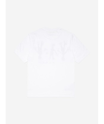 MARNI Kids Frog Print Logo T-Shirt in White acheter