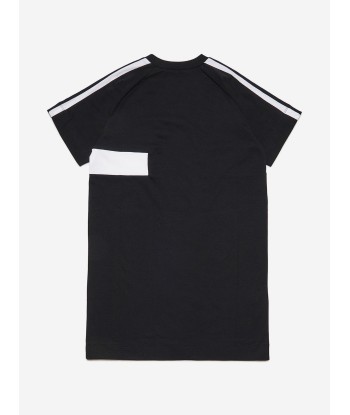 MARNI Girls Striped Logo T-Shirt Dress in Black 2 - 3 jours ouvrés.