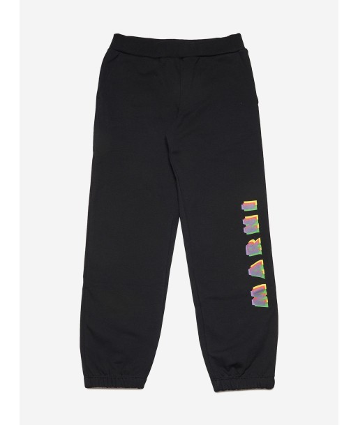 MARNI Kids Logo Joggers in Black chez Cornerstreet bien 