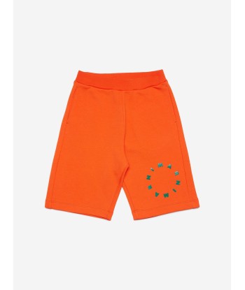 MARNI Kids Round Logo Shorts in Orange le des métaux précieux