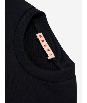 MARNI Kids Logo Sweatshirt in Black solde