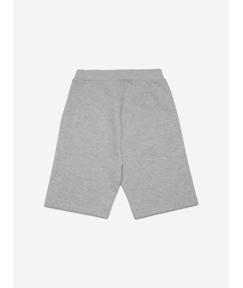 MARNI Kids Round Logo Shorts in Grey en stock