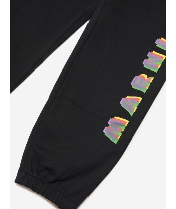 MARNI Kids Logo Joggers in Black chez Cornerstreet bien 