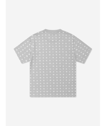 MARNI Kids Logo T-Shirt in Grey 2023