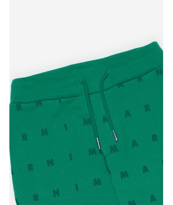 MARNI Kids Logo Joggers in Green plus qu'un jeu 