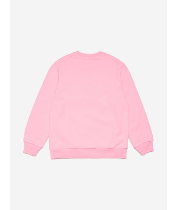 MARNI Kids Roung Logo Sweatshirt in Pink solde