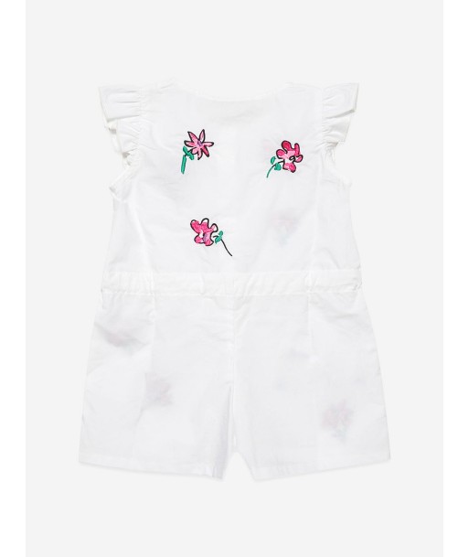 MARNI Baby Girls Embroidered Flower Romper in White Profitez des Offres !