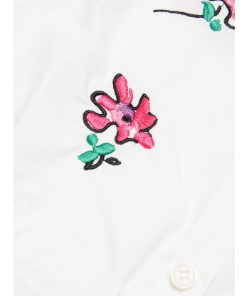 MARNI Baby Girls Embroidered Flower Romper in White Profitez des Offres !