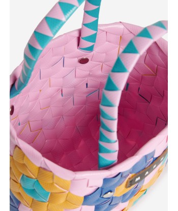 MARNI Girls Sunflower Woven Bag in Pink (17.5cm) En savoir plus