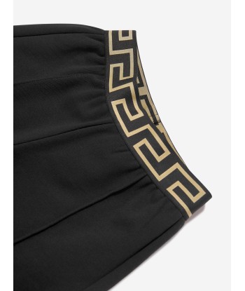 Versace Boys Embroidered Logo Shorts in Black france