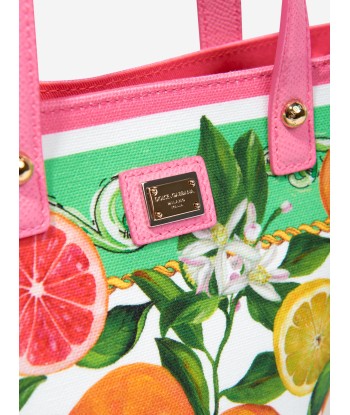 Dolce & Gabbana Girls Fruit Print Tote Bag in Multicolour (25cm) Livraison rapide