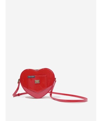 Dolce & Gabbana Girls Leather Heart Crossbody Bag in Red (20cm) Toutes les collections ici