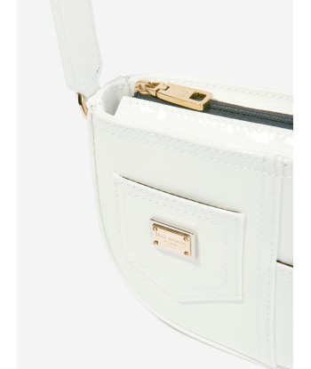 Dolce & Gabbana Girls Leather Logo Shoulder Bag in Ivory (18cm) 50-70% off 