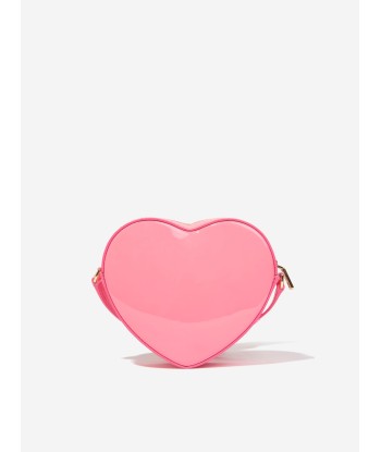 Dolce & Gabbana Girls Leather Heart Crossbody Bag in Pink (20cm) Comparez et commandez 